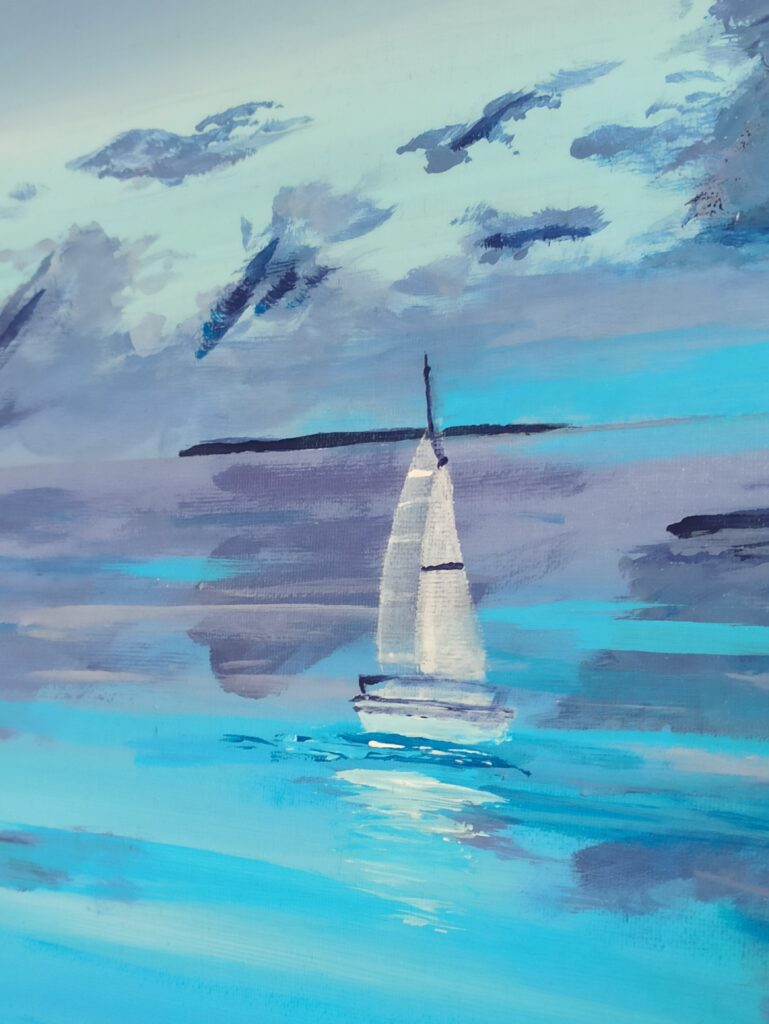 Obraz Żaglowiec na Morzu - Samotny Rejs